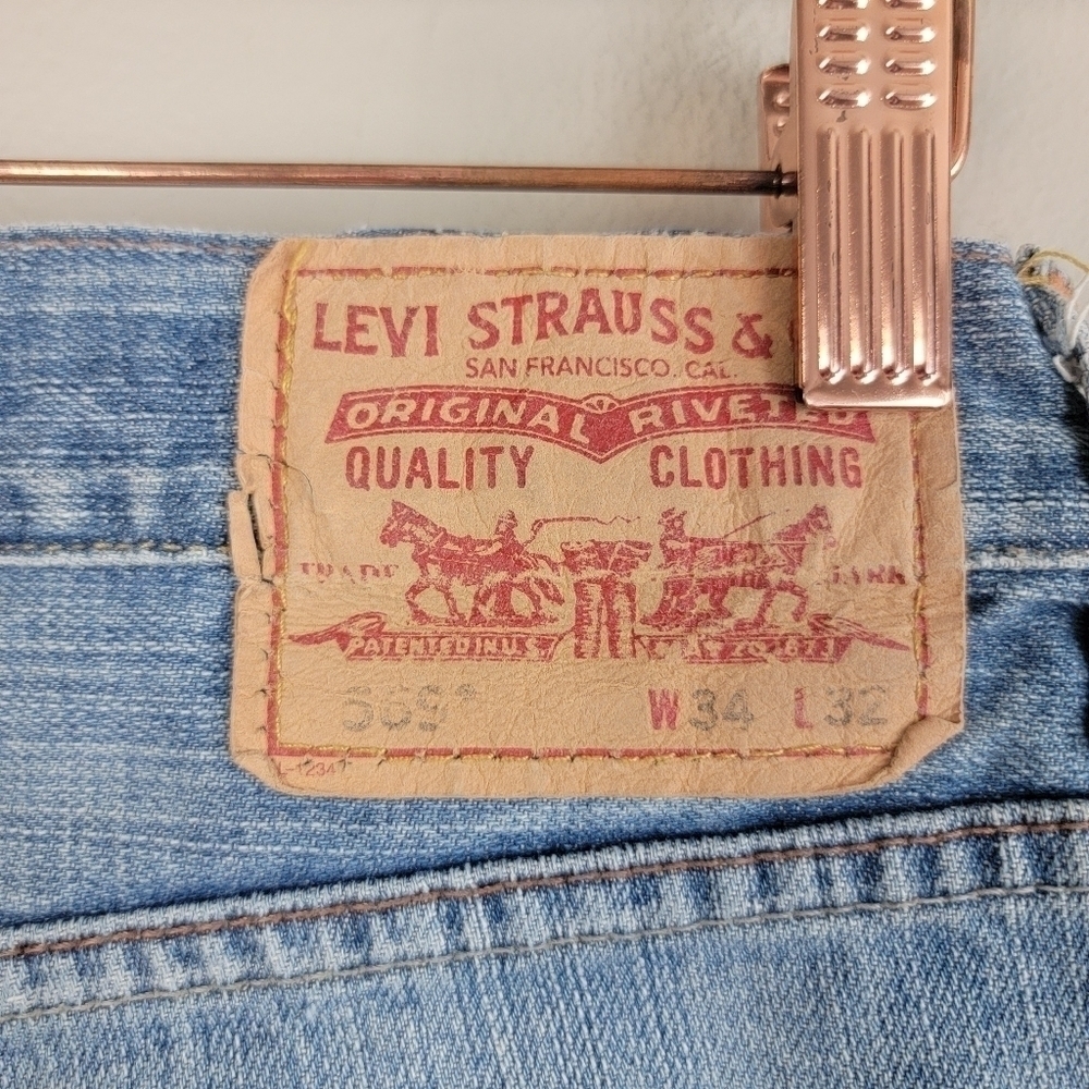 Levi's 2 569 Loose Cutoff Distressed High Rise Festival Jean Shorts Vintage Y2K - Picture 7 of 16
